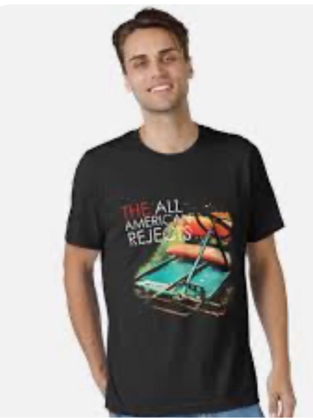New! The All-American Rejects Black Hot Mess Express Shit Show Edition T-shirt